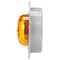Truck-Lite 10 Series, High Profile, Led, Yellow Round, 8 Diode, Marker Clearance Light, Pc, Gray 10079Y - alternate 2